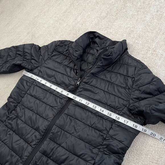 Old Navy Active Black Quilted Puffer Jacket S Zip Up - Picture 6 of 9
